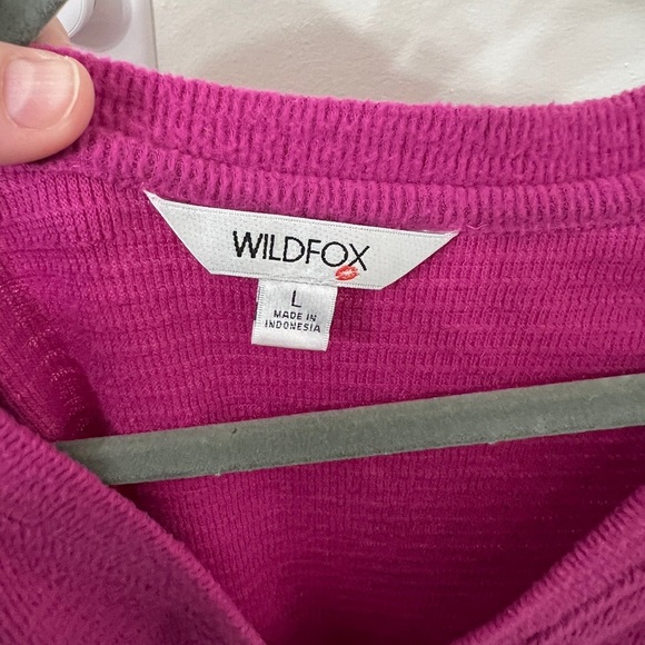 Wild Fox Wildfox Purple Pink Sweater Size Large - Picture 3 of 6